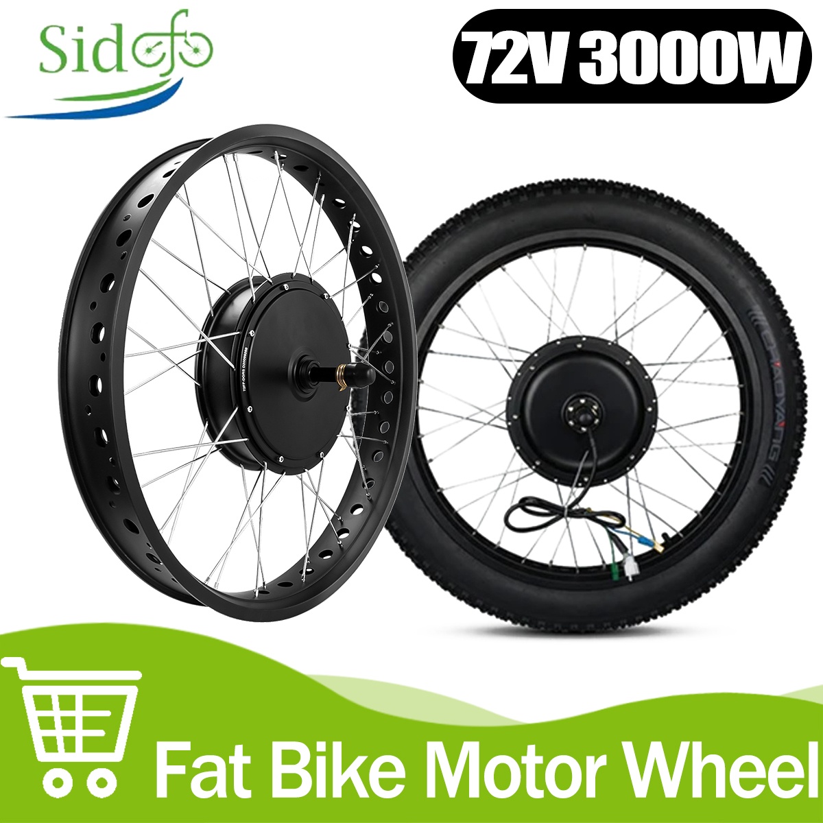 72V 5000W Hub Motor Kit - 72 В 3000 Вт Бесщеточный безредукторный